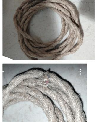 cavo elettrico juta vintage 