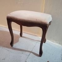 Poggiapiedi / sgabello imbottito vintage
