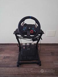 PS4 Supporto + volante e pedaliera lg29