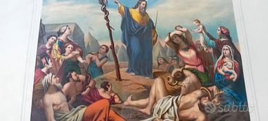 litografia originale religiosa  rarissima  50 x 40