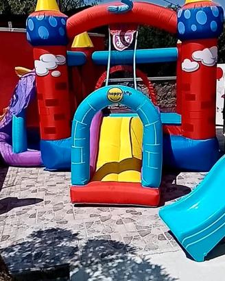 gonfiabile per bambini da giardino castello 