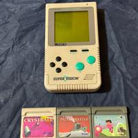 Watara Super Vision Console + 3 giochi
