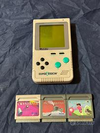 Watara Super Vision Console + 3 giochi