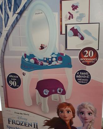 Frozen specchiera con sgabello