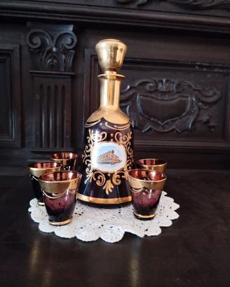 Set da liquore viola