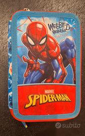 Astuccio Scuola 3 Zip Spiderman Webbed Wonder