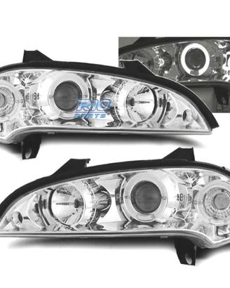 FARI PER OPEL TIGRA 95-03 ANGEL EYES FONDO CROMATO