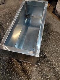 fioriere di lamiera zincata su misura