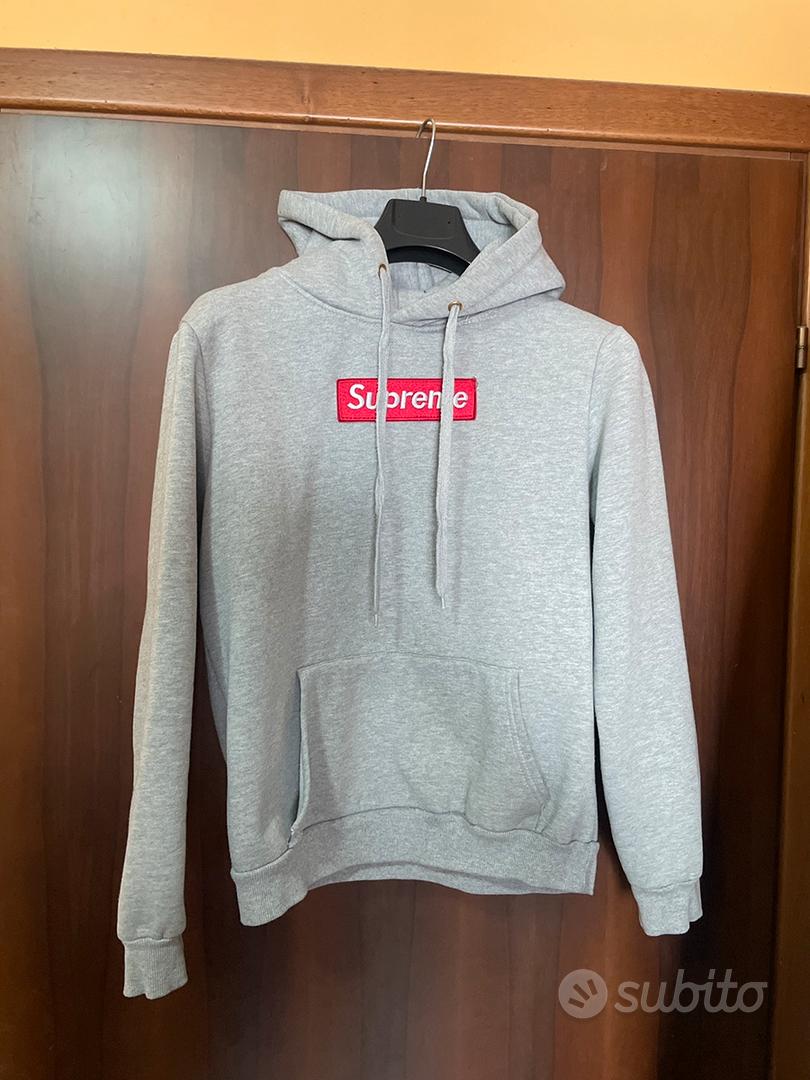 felpa Supreme grigia box logo Abbigliamento e Accessori In vendita a Pordenone