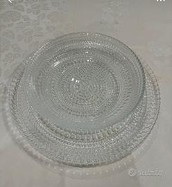 Servizio piatti vetro da 6