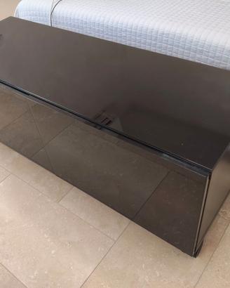 Mobile Ikea BESTAnero lucido 2 sportelli con ruote