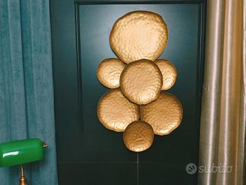 Scultura da Parete 3D Ninfee Dorate – Quadro