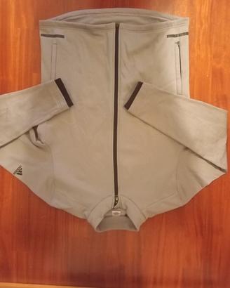 Felpa Adidas Climaheat Zip Intera Grigia M