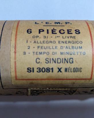 Rullo sonoro traforato Autopiano Vintage Collezion