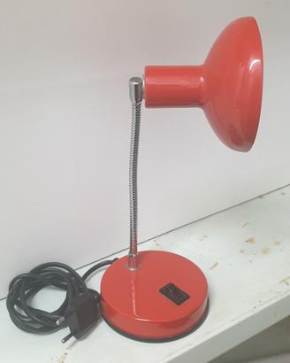 Lampada da tavolo veneta lumi rossa vintage modern