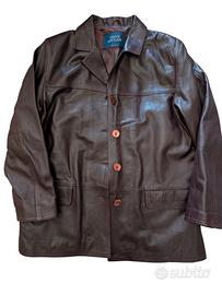 Giacca in vera pelle vintage Steve Sinclair