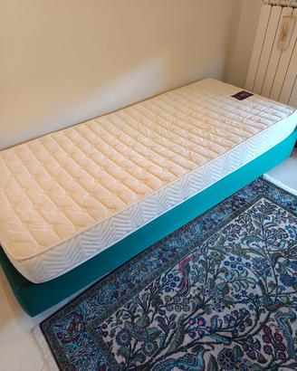 letto singolo imbottito con materasso 