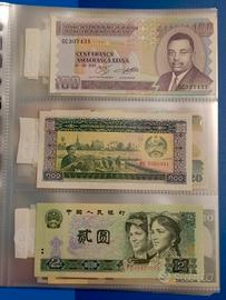 Enorme banconote mondo miste-molte FDS- 60 pezzi