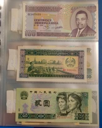 Enorme banconote mondo miste-molte FDS- 60 pezzi