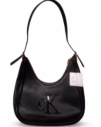 Borsa Calvin Klein Jeans CK Hobo Zip nera