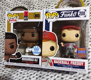 Lotto funko pop ali 80 boxe e freddy 208