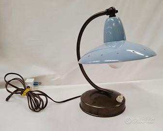 Lampada alluminio italiana design Stilnovo anni 50