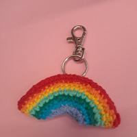 portachiavi amigurumi arcobaleno 
