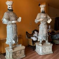 monumentali coppia di statue cinesi