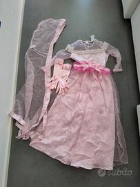 vestito carnevale Barbie principessa 