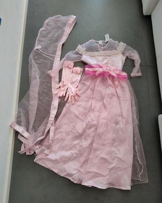 vestito carnevale Barbie principessa 