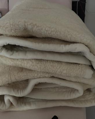 Coperta matrimoniale 100% lana merinos