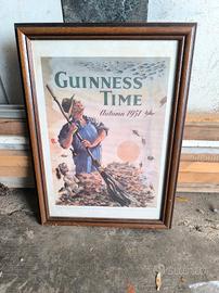 Guinness Time - Autumn 1951 con cornice in legno
