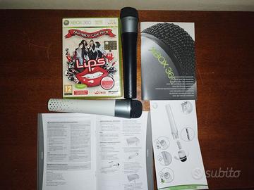 2 microfoni Xbox 360 e gioco LIPS