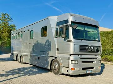 Man AK trasporto cavalli con living