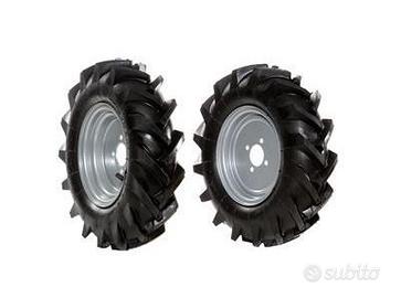 Coppia ruote gommate 4.00-8"  Bertolini, Nibbi
