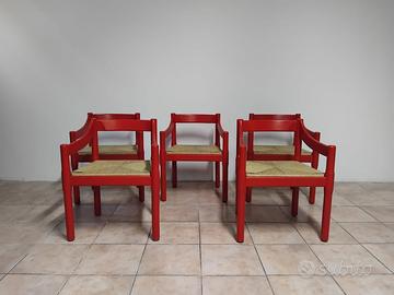 N5 sedie Vico Magistretti X Cassina Carimate 1960