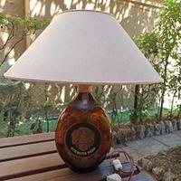 lampada con paralume a forma di bottiglia Vecchia 