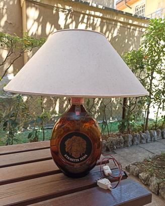 lampada con paralume a forma di bottiglia Vecchia 