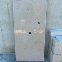 Lastra piano lavabo in marmo/travertino beige