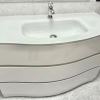 Mobile bagno moderno laccato bianco lucido