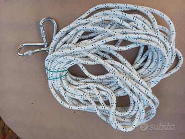 FUNE Intrecciata DA TRAINO con moschettoni 