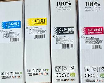 Kit completo 4 cartucce toner Samsung CLT-406S