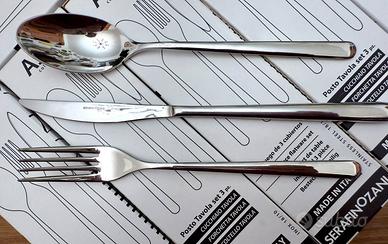 SERAFINO ZANI 18 pz. x 6 set posate tavola 18/10