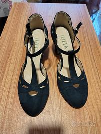 scarpe donna eleganti blu n. 40
