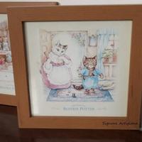 Stampa Gatti Beatrix Potter incorniciata Vintage
