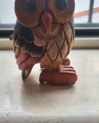 gufo in legno