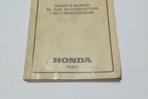 Manuale d'uso e Manutenzione Honda PC 800