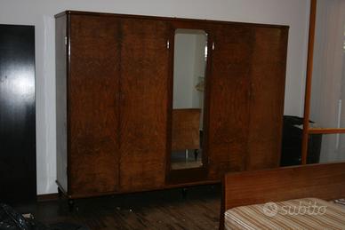 armadio e letto matrimoniale completodi rete