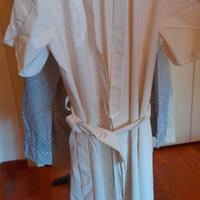 Vestaglia corredo sposa in cotone bianco avorio