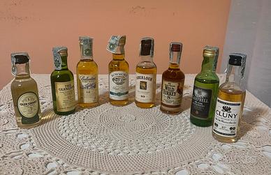 Lotto 8 Whisky Mignon da Collezione - Vintage